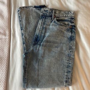 Mother The Swooner Acid Wash Jeans